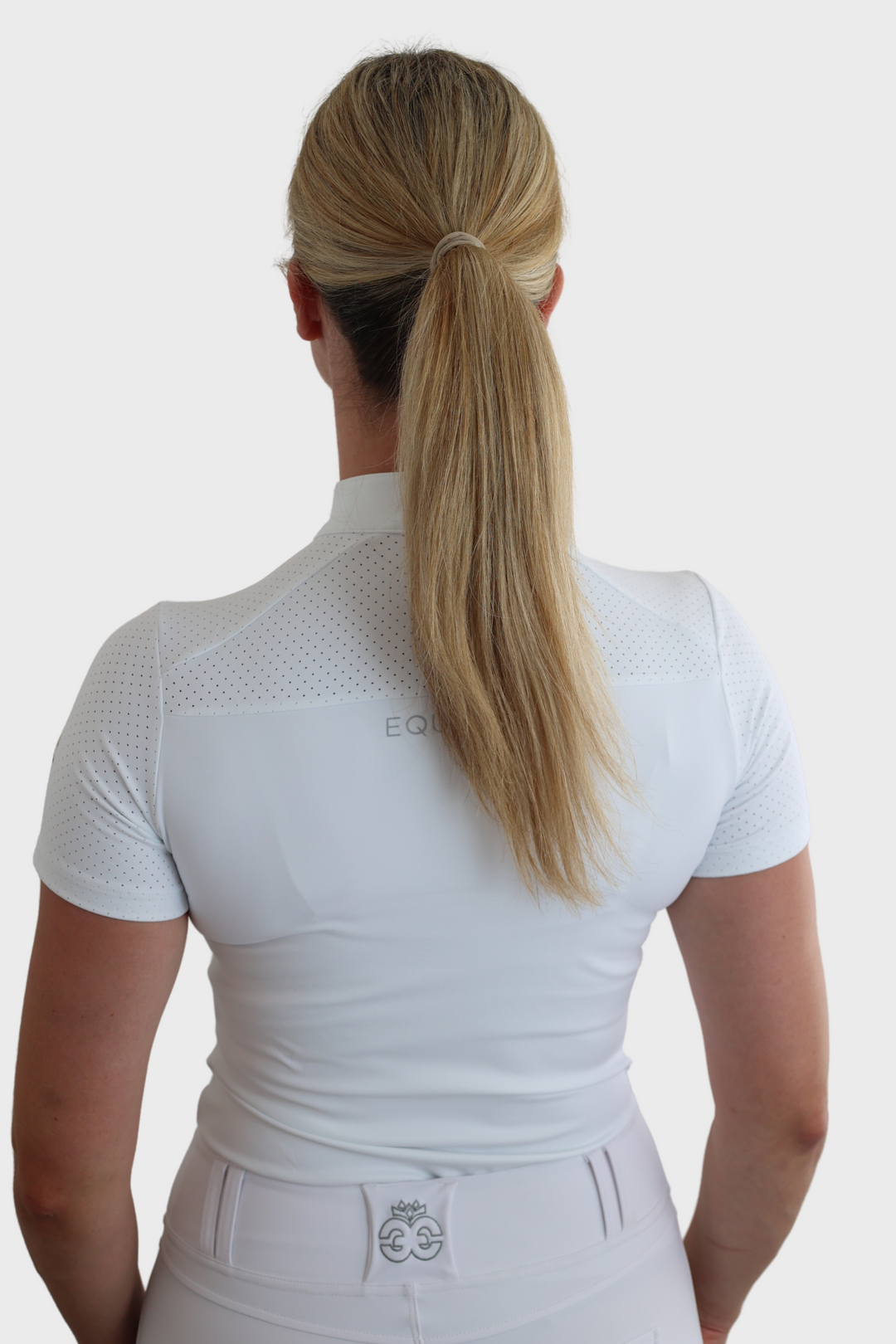 Nadia Short Sleeved Show Shirt - White