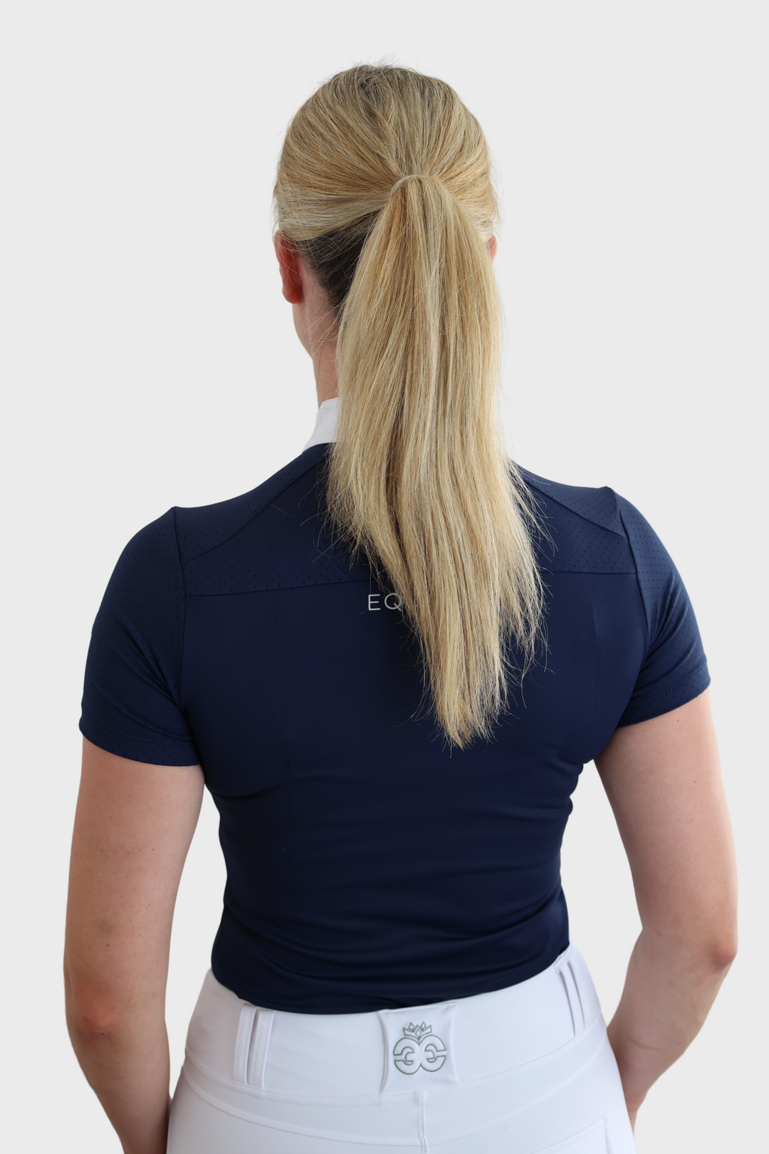 Nadia Short Sleeved Show Shirt - Navy