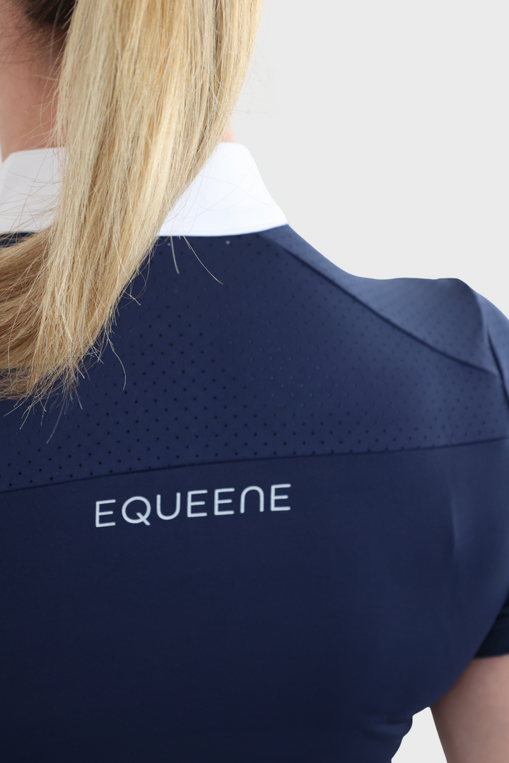 Nadia Short Sleeved Show Shirt - Navy