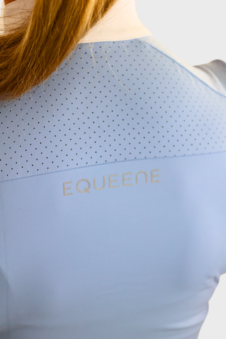Nadia Short Sleeved Show Shirt - Baby Blue
