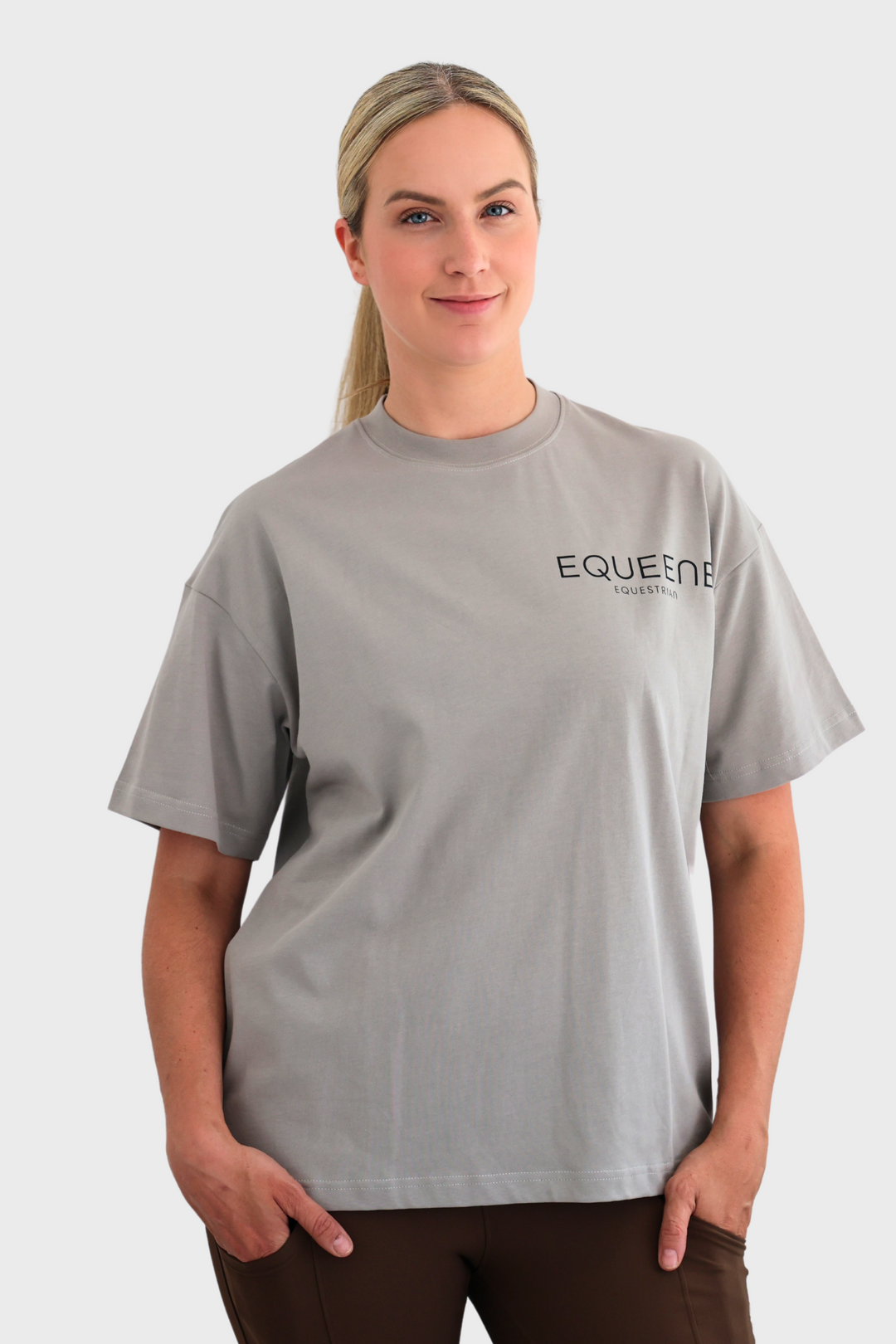 Tessa Oversized Tee - Grey