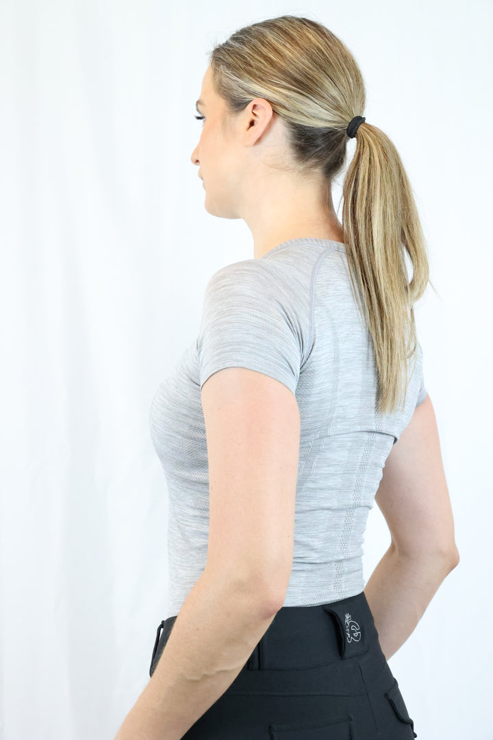 Dory Seamless Training Top - Slate Grey