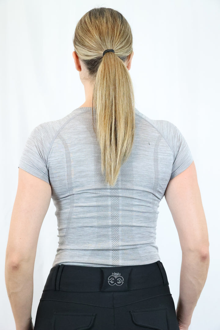 Dory Seamless Training Top - Slate Grey