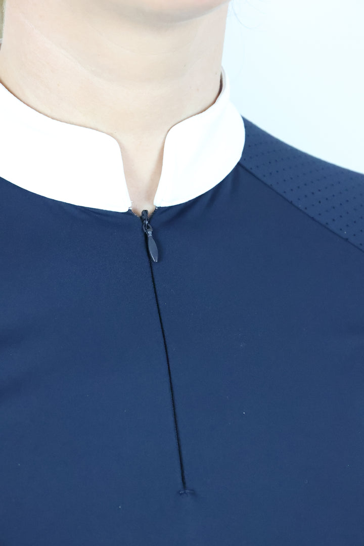 Nadia Long Sleeved Show Shirt - Navy