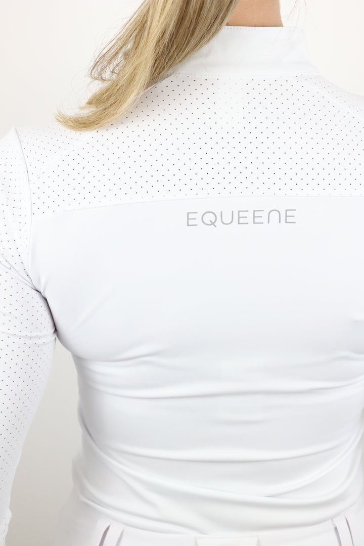 Nadia Long Sleeved Show Shirt - White