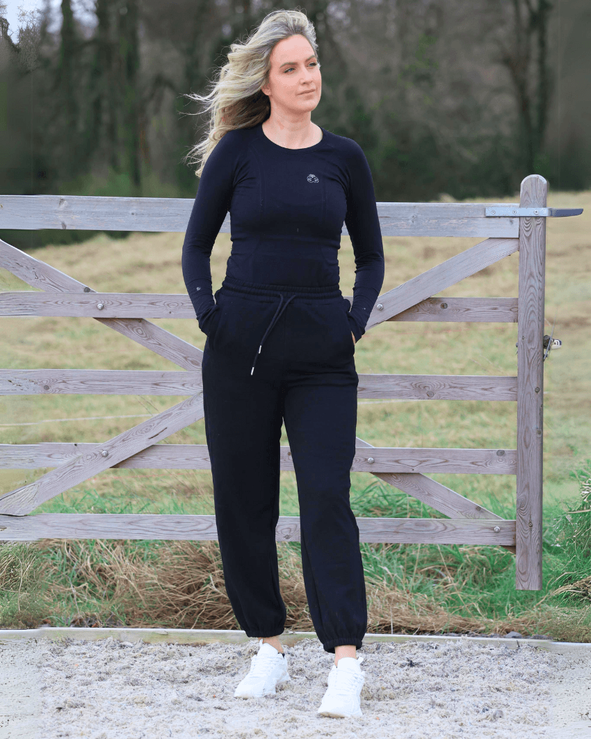 Lola Polar Sweatpants - Black