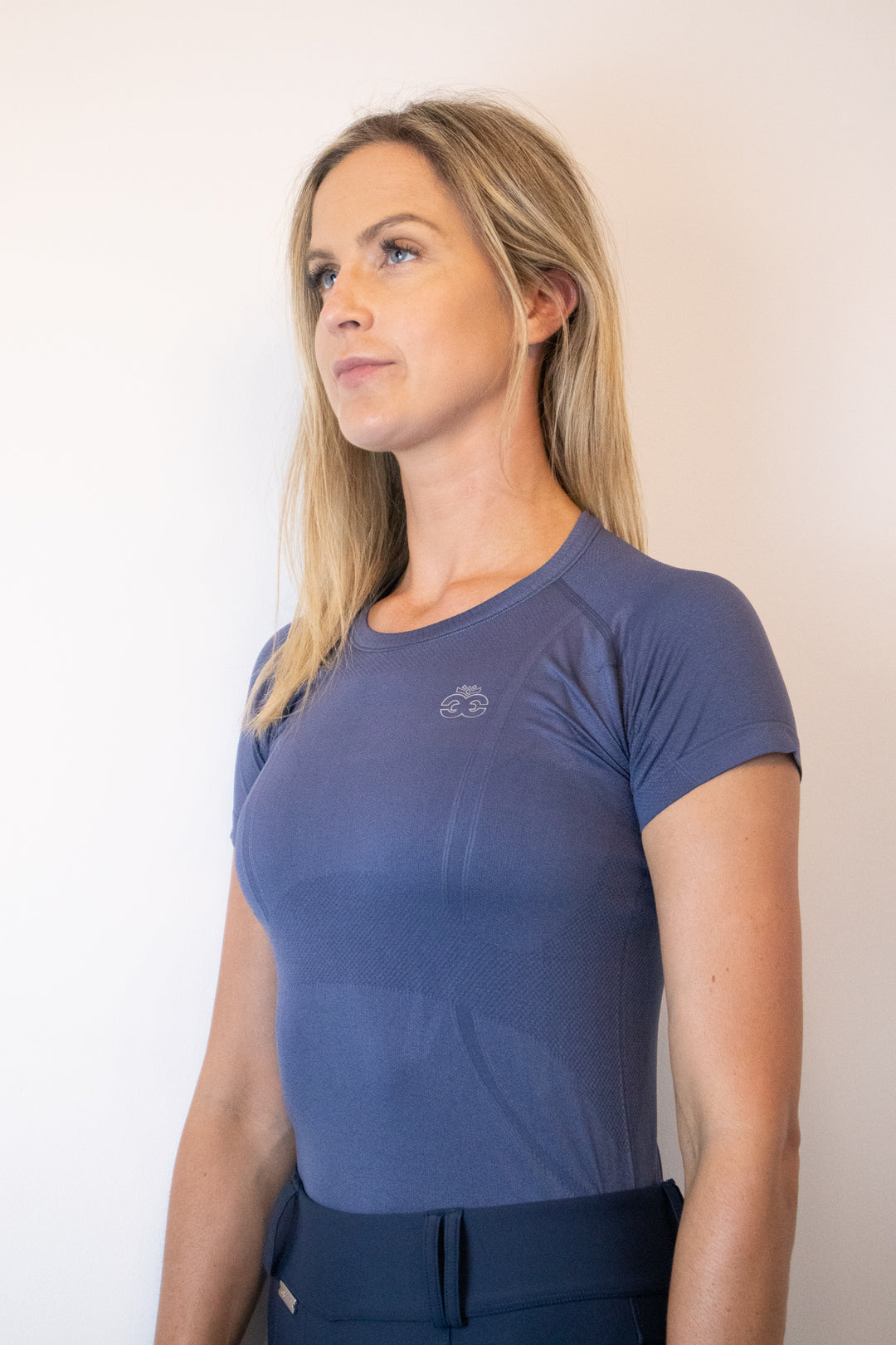 Dory Seamless Training Top - Steel Blue