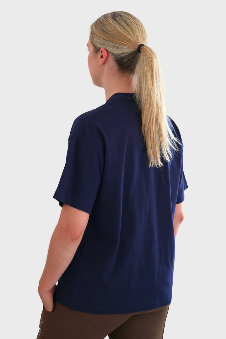 Tessa Oversized Tee - Navy