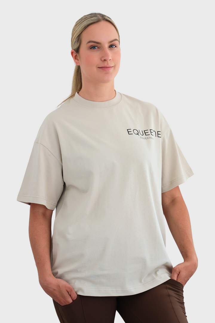 Tessa Oversized Tee - Stone