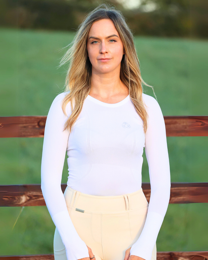 Molly Seamless Training Top - White