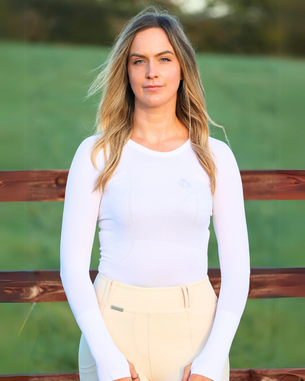 Molly Seamless Training Top - White