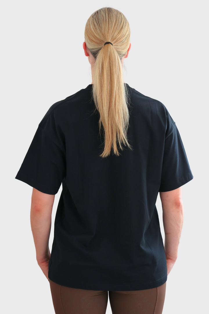 Tessa Oversized Tee - Black