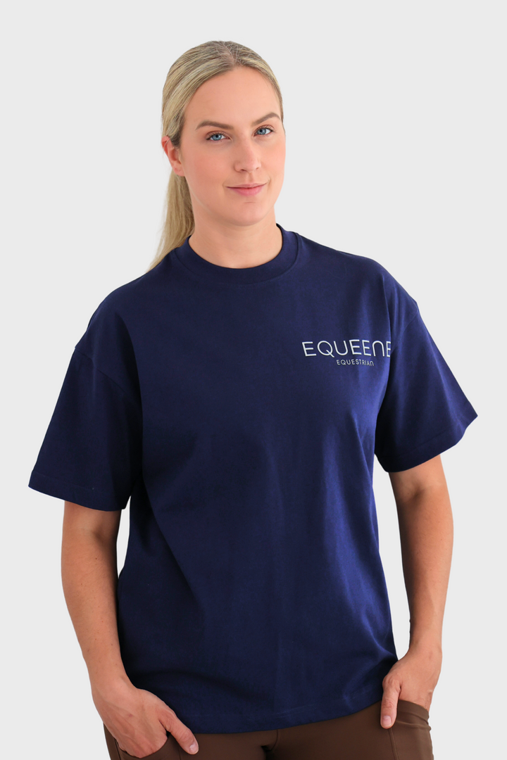 Tessa Oversized Tee - Navy