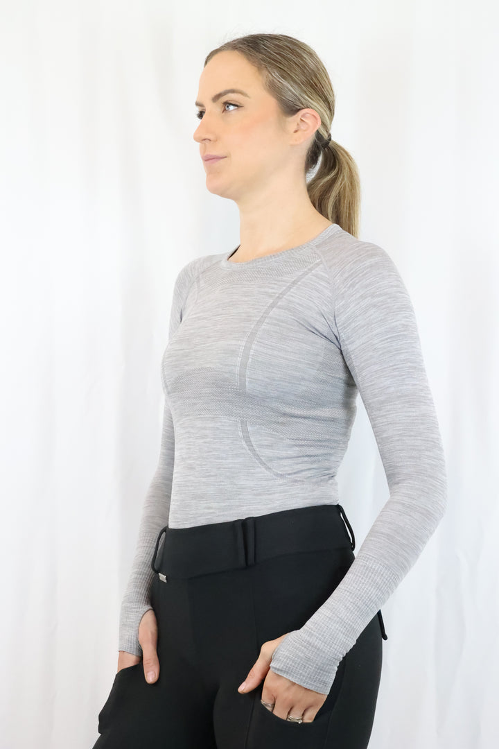 Molly Seamless Training Top - Slate Grey