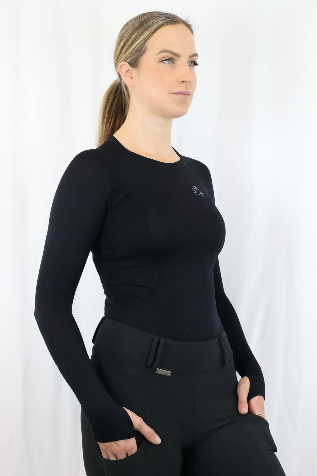 Molly Seamless Training Top - Black