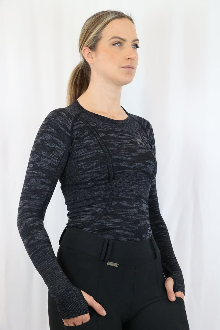 Molly Seamless Training Top - Camo Black