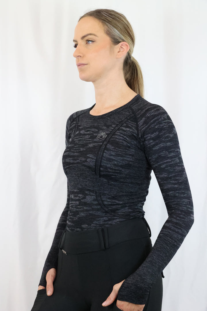 Molly Seamless Training Top - Camo Black