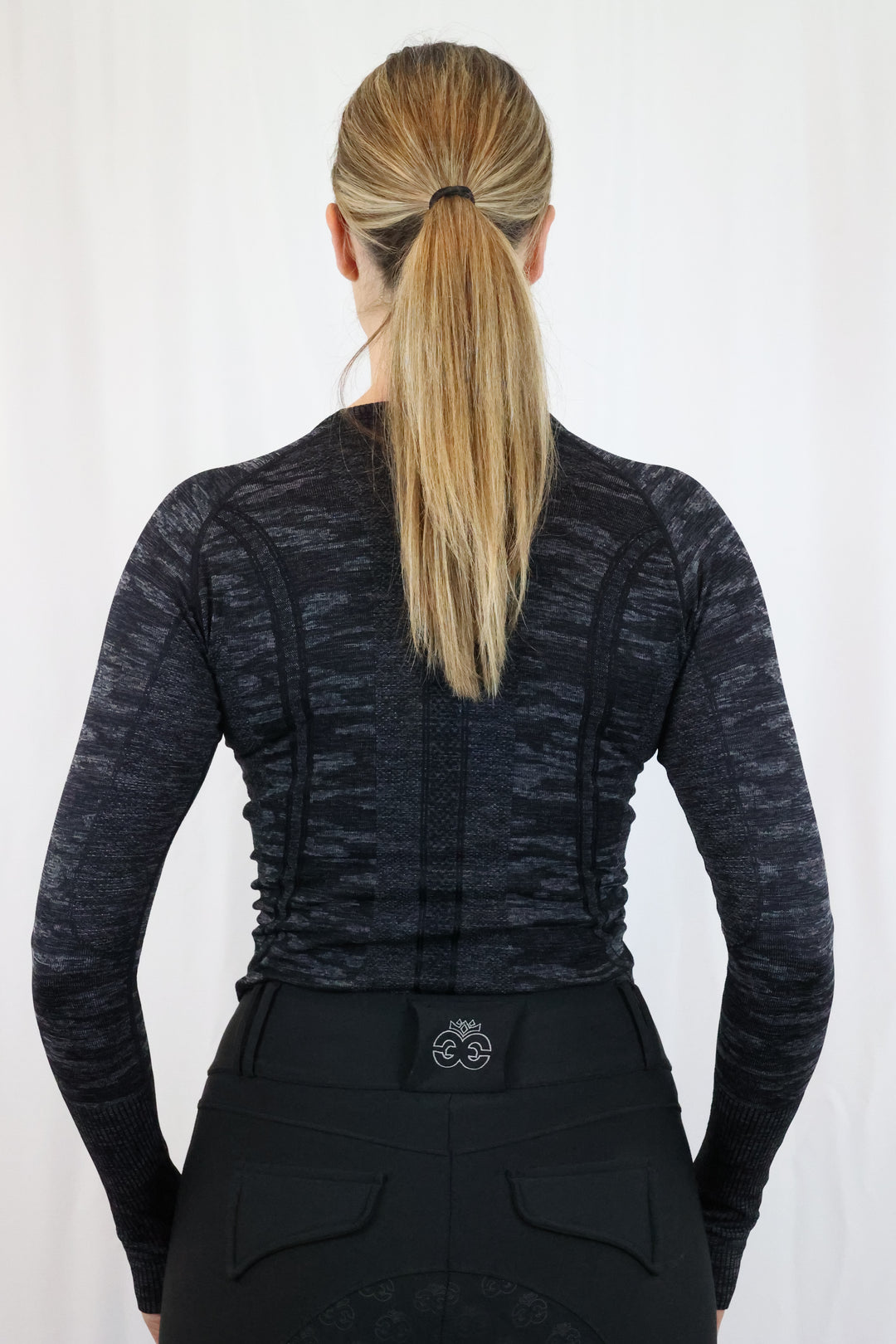 Molly Seamless Training Top - Camo Black