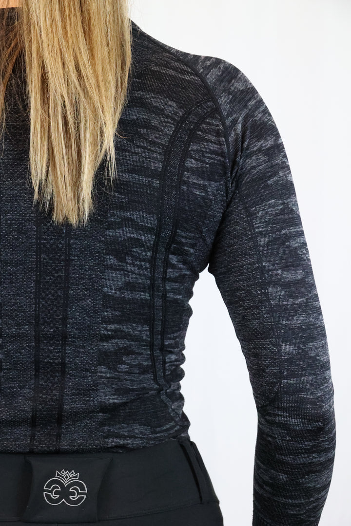 Molly Seamless Training Top - Camo Black