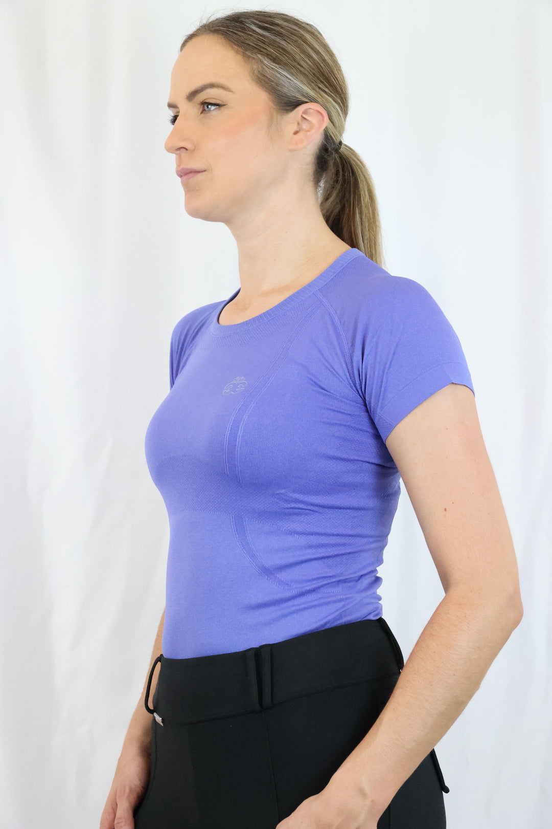 Dory Seamless Training Top - Corn Blue