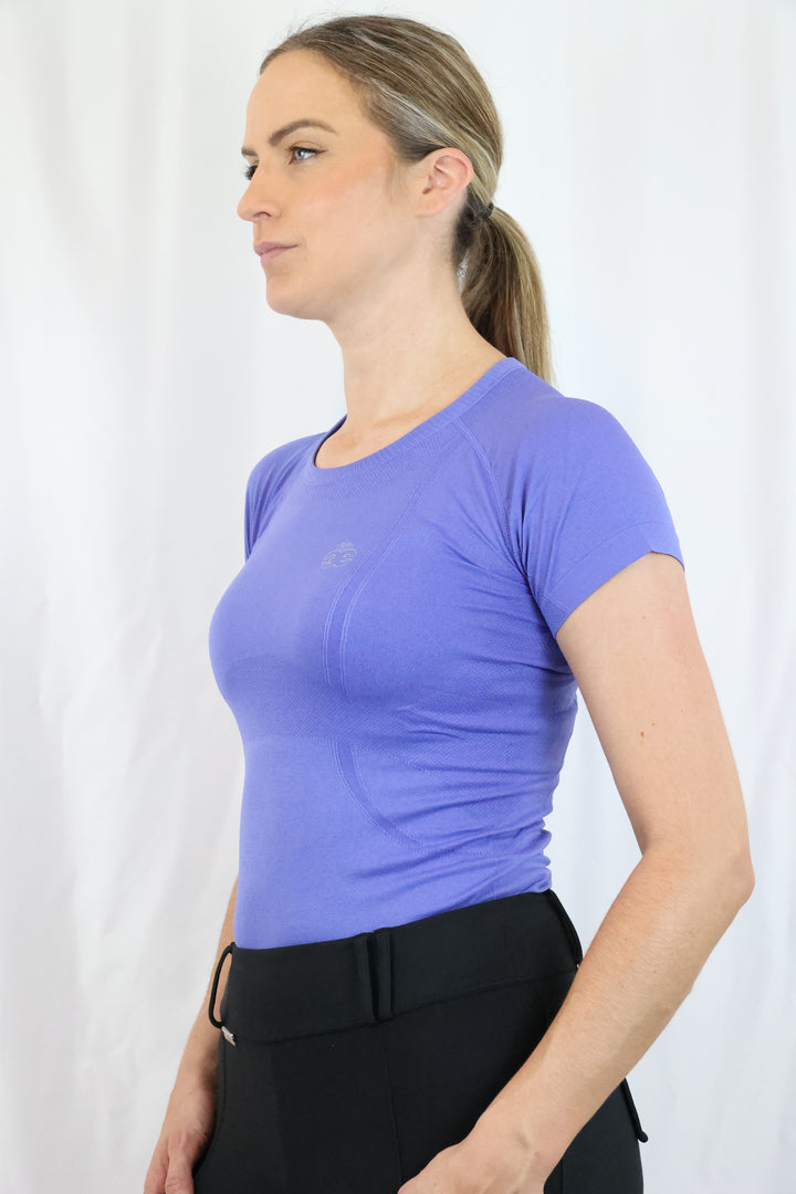 Dory Seamless Training Top - Corn Blue