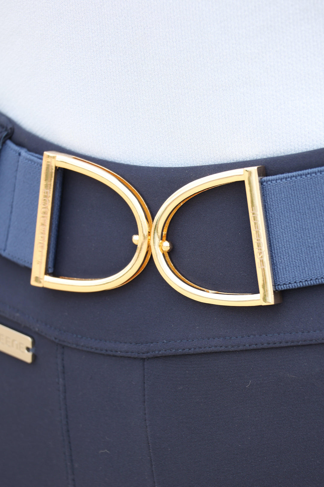 Stirrup Belt - Navy / Gold