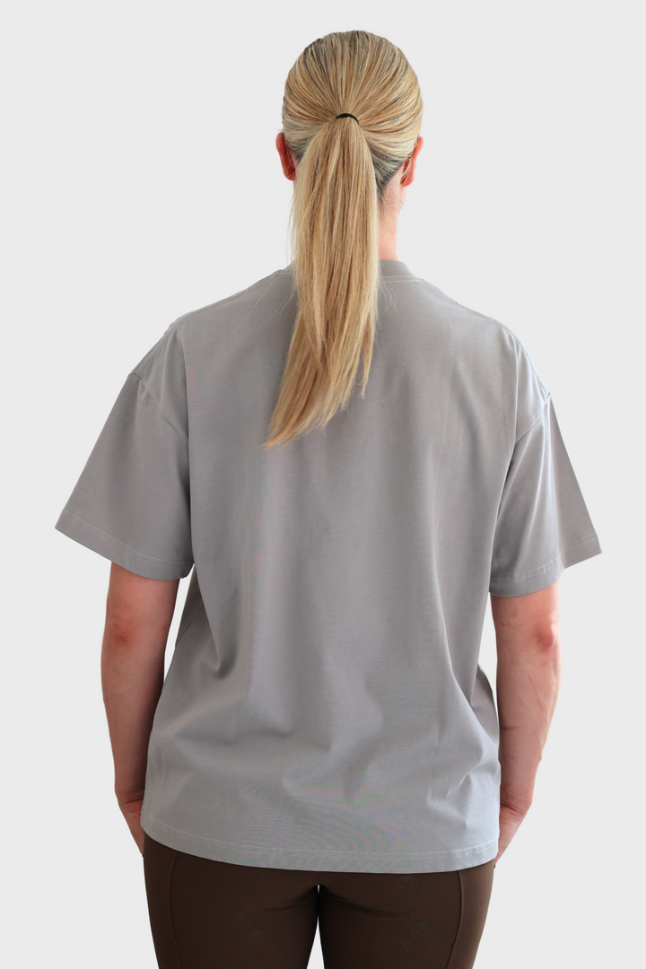 Tessa Oversized Tee - Grey