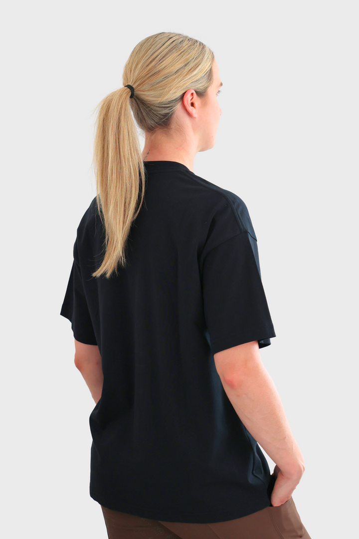 Tessa Oversized Tee - Black