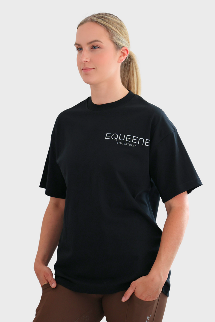 Tessa Oversized Tee - Black