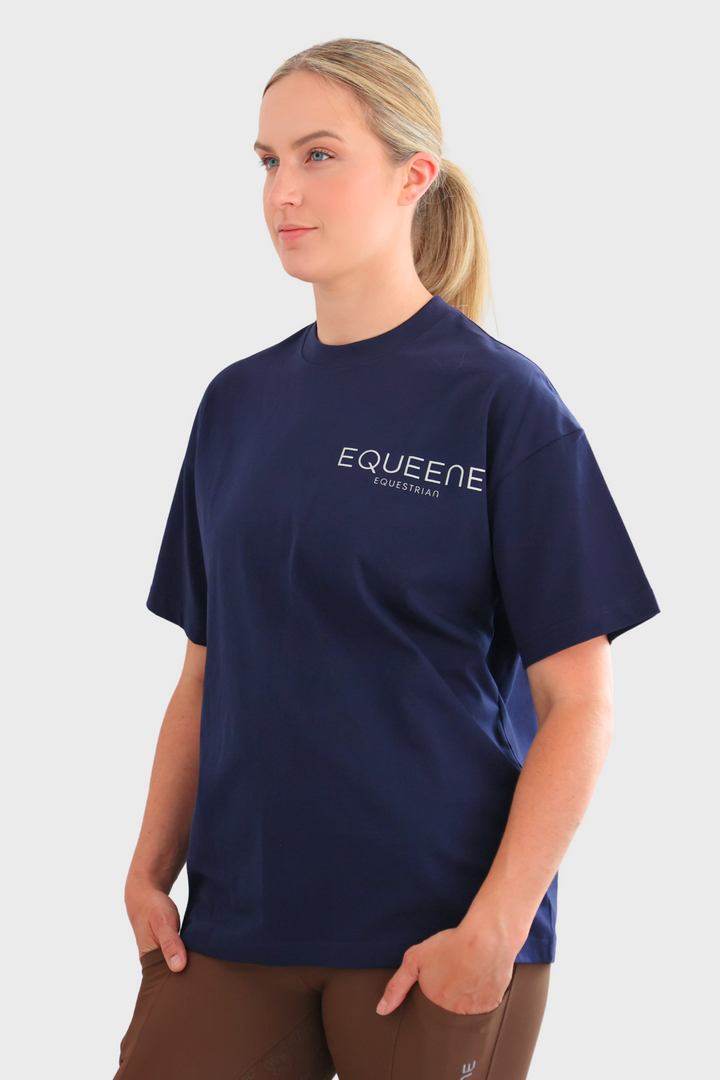 Tessa Oversized Tee - Navy