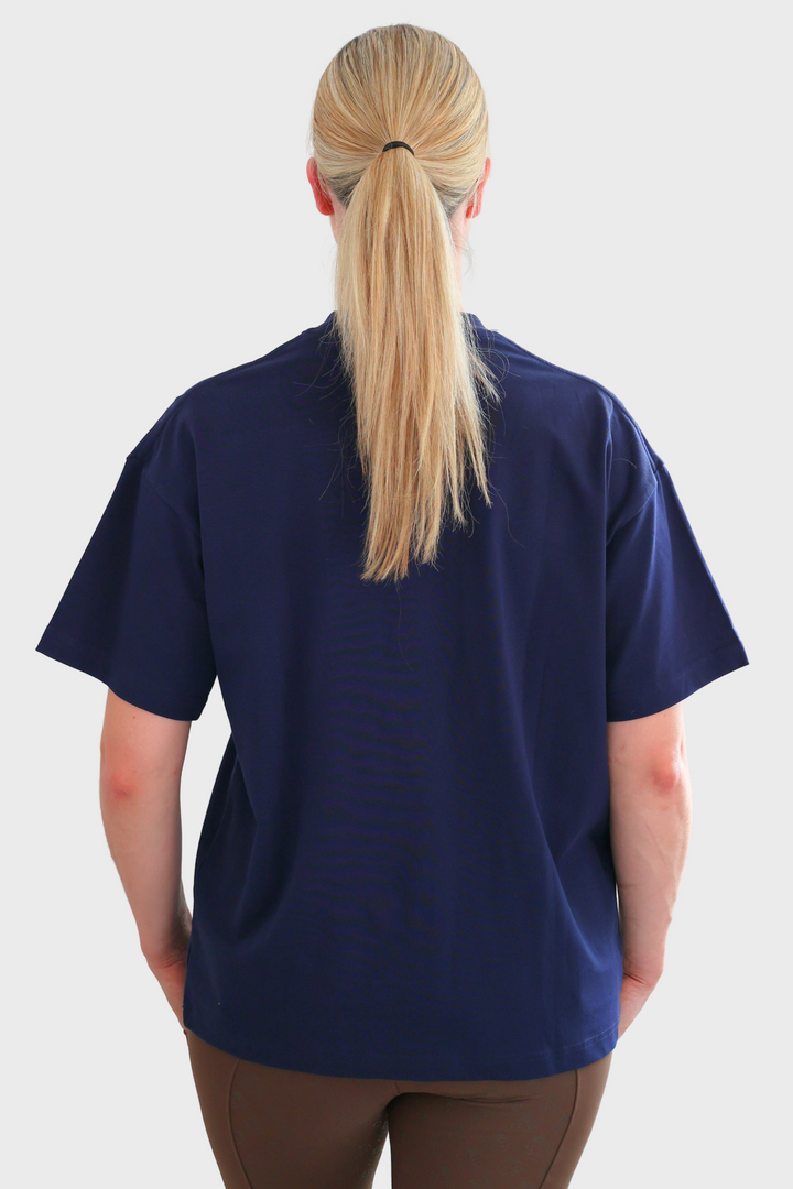 Tessa Oversized Tee - Navy