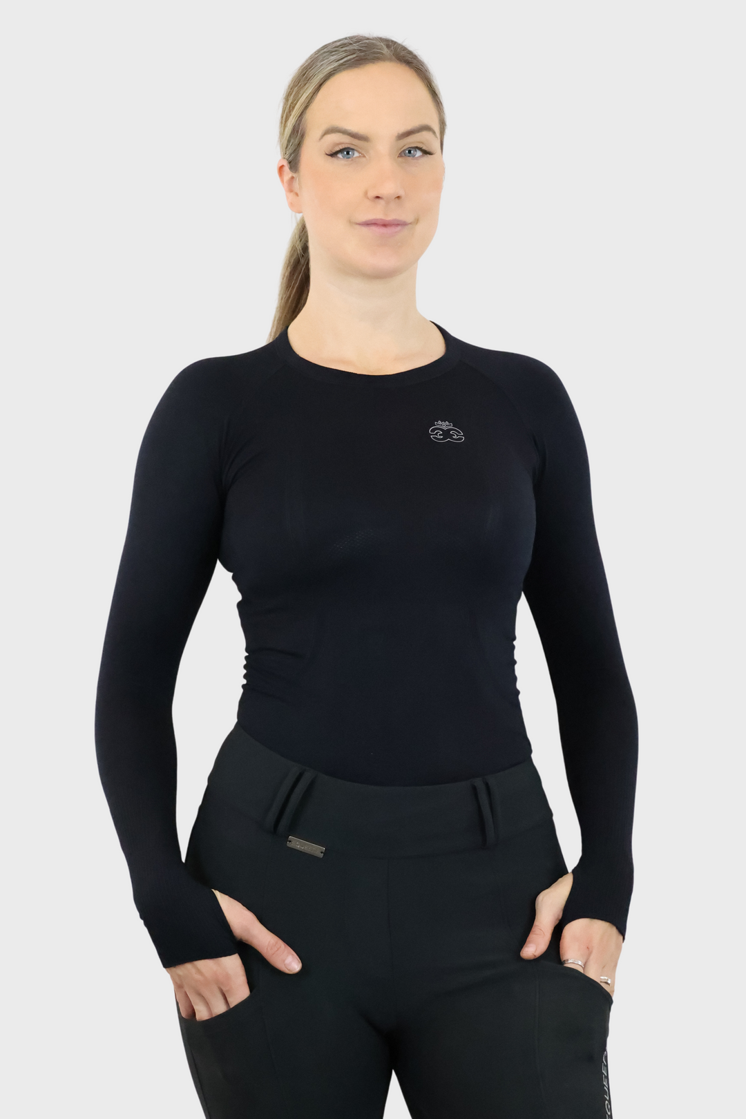 Molly Seamless Training Top - Black