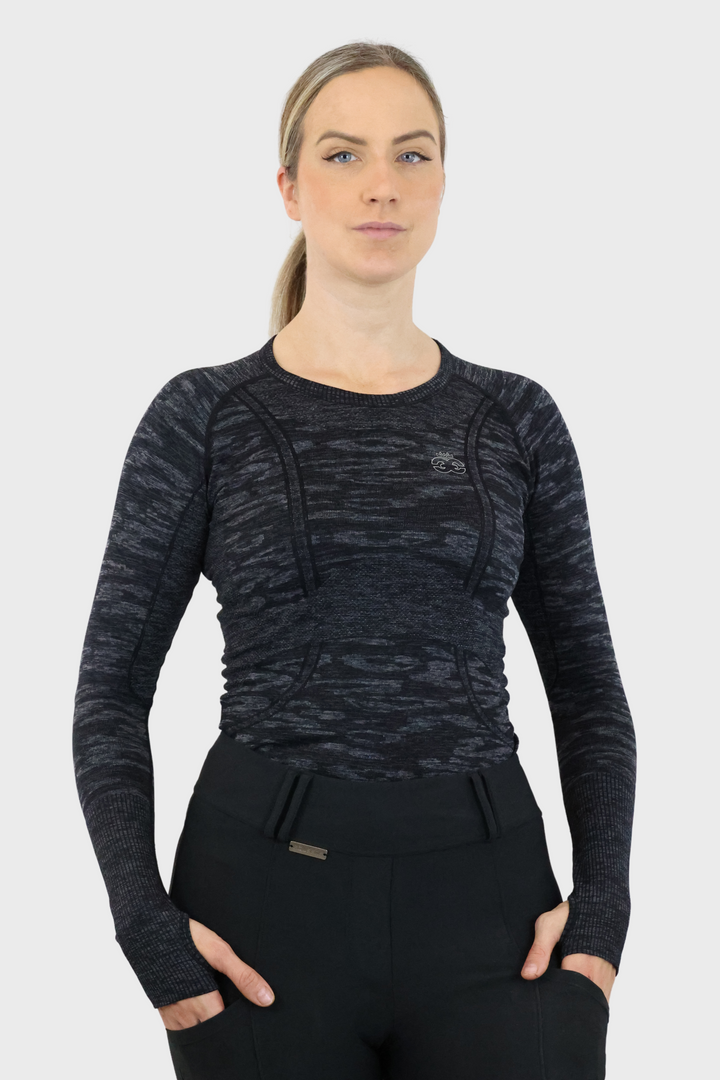 Molly Seamless Training Top - Camo Black