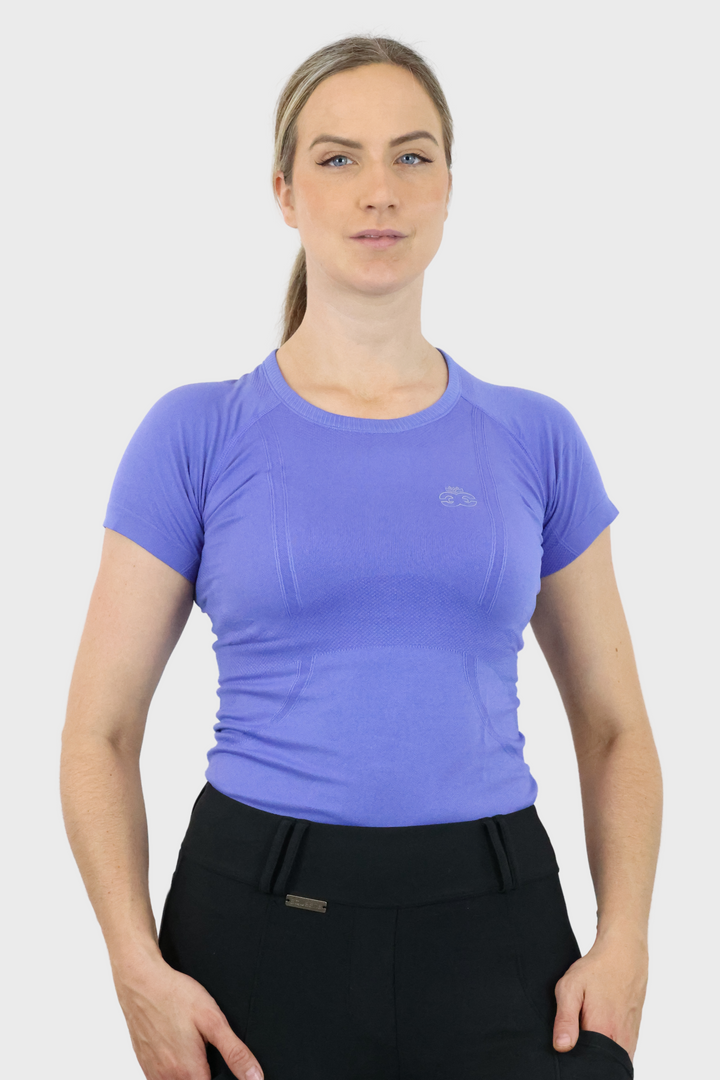 Dory Seamless Training Top - Corn Blue