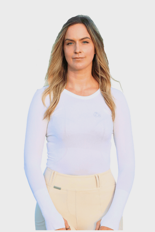 Molly Seamless Training Top - White